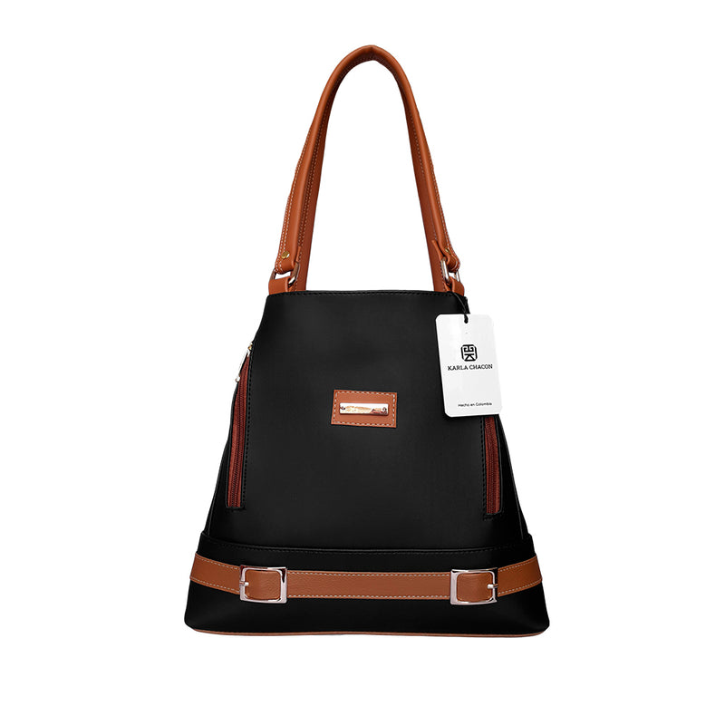 Bolso Dama Karla Chacon Gigi Negro Miel