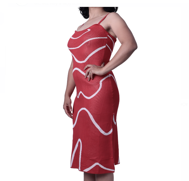 Vestido en Hilo  Elástico Para Dama T. U